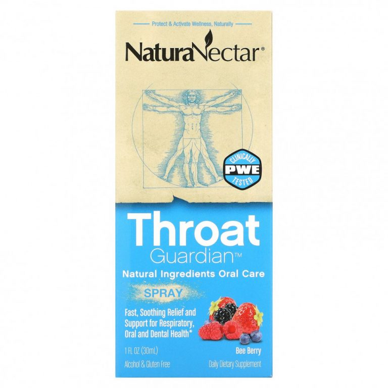 NaturaNectar, Throat Guardian, спрей, «ягодная смесь», 1 мл (30 жидк. унций)