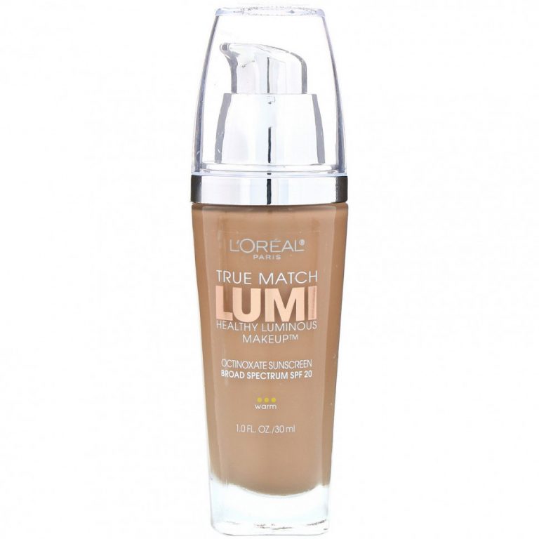 L’Oreal, Тональная основа True Match Healthy Luminous Makeup, SPF 20, оттенок W6 солнечный бежевый, 30 мл