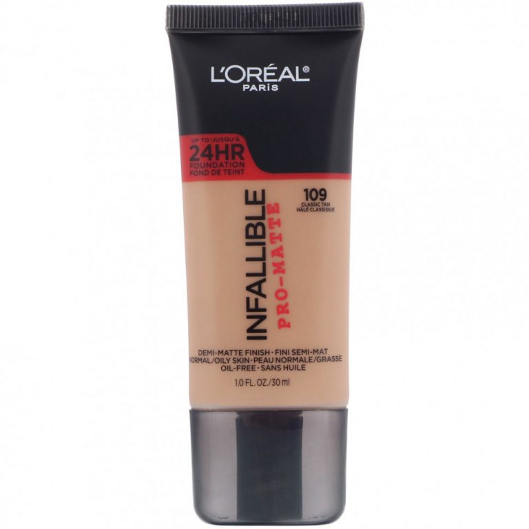 L’Oreal, Тональная основа Infallible Pro-Matte, оттенок классический загар 109, 30 мл