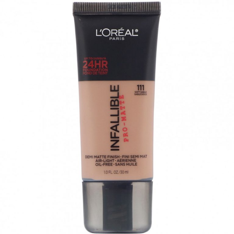 L’Oreal, Тональная основа Infallible Pro-Matte, оттенок Soft Sable 111, 30 мл