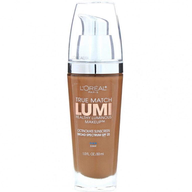 L’Oreal, Тональная основа True Match Healthy Luminous Makeup, SPF 20, оттенок мягкий соболиный C6, 30 мл